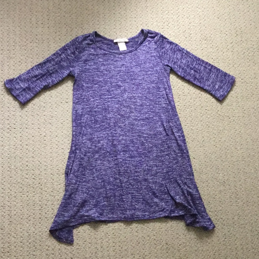 Molli & Mia heathered blue tunic size 10